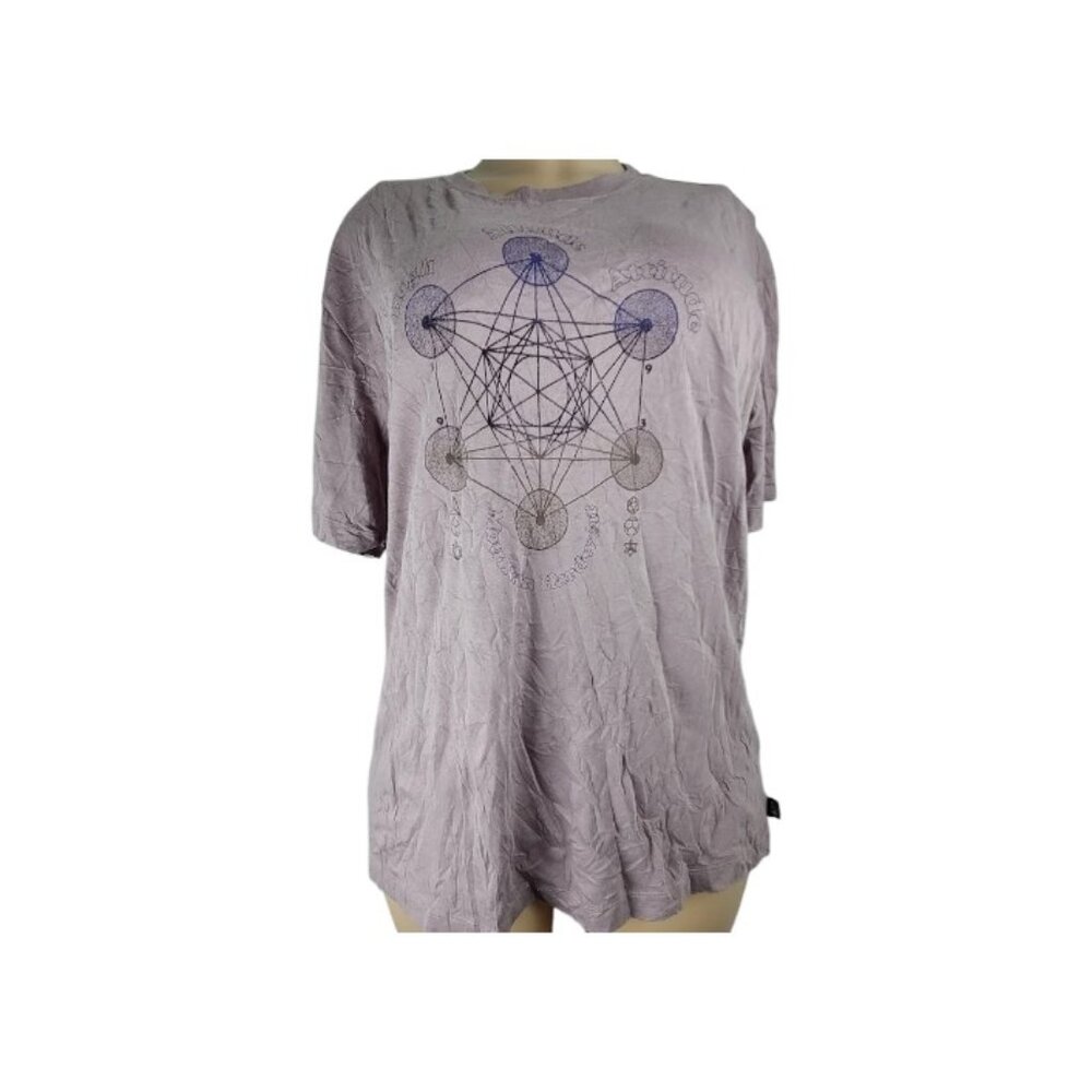 Mountain Hardwear Women's Pink Geo Short Sleeve Graphic T-Shirt Size L